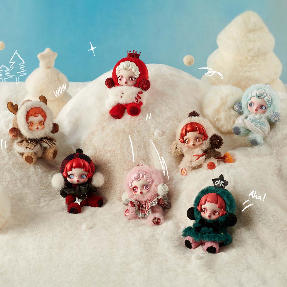 Skullpanda Winter Symphony Series Plush Confirmed Box - Tiny Boxes