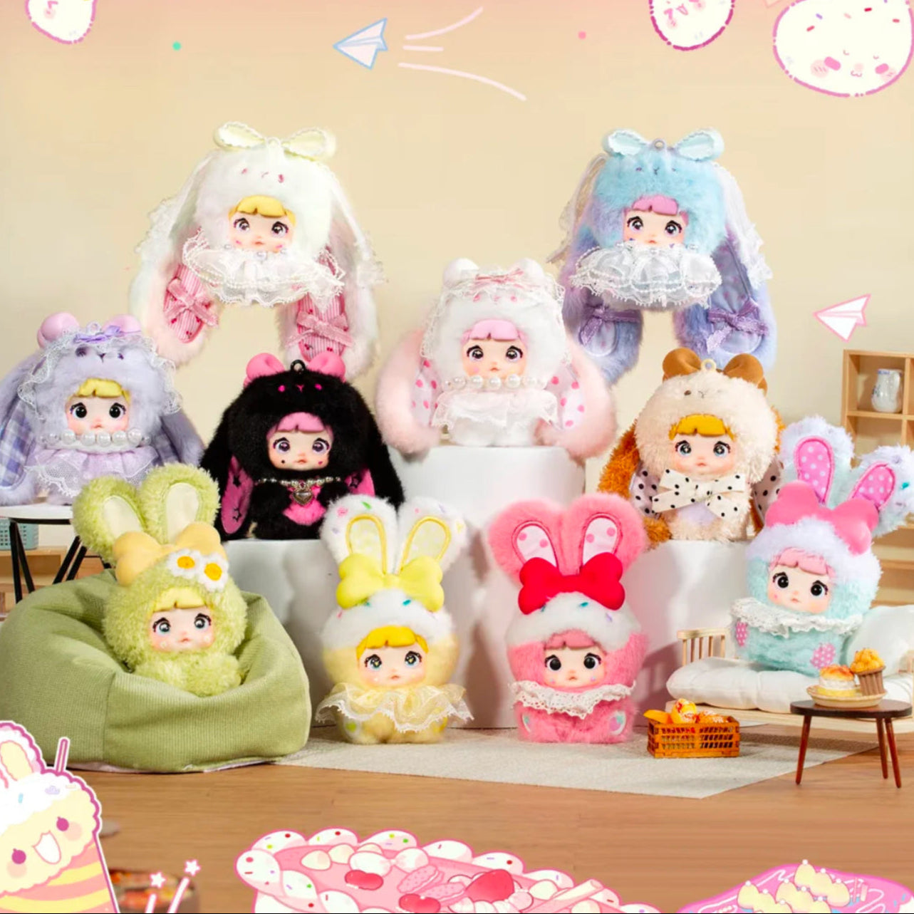 Nommi Sweetheart Bunny Series Plush Blind Box | Tiny Boxes