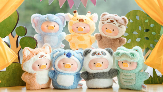 LuLu the Piggy Animal Party - Puppet Show PVC Face Plush Keychain Blind Box