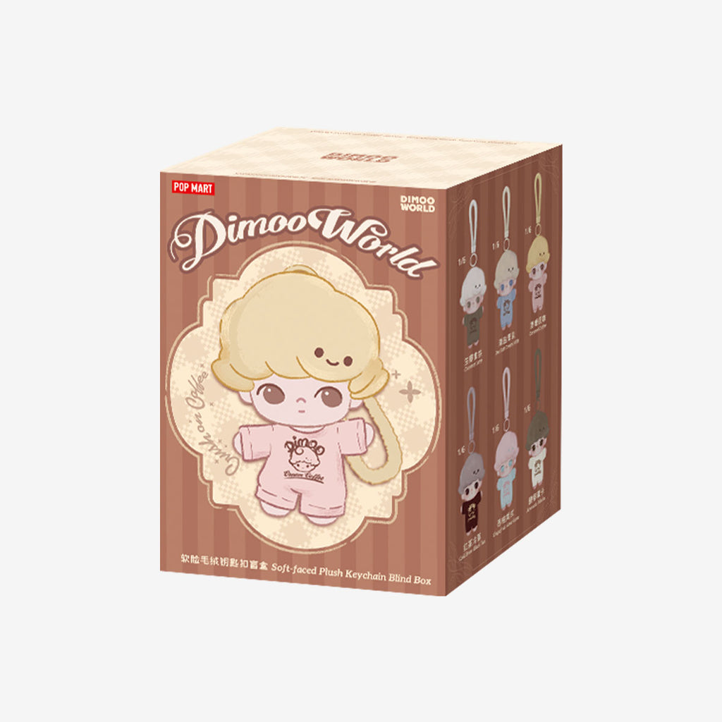 DIMOO Crush on Coffee Series – Soft-Faced Plush Keychain – Single Blind Box
