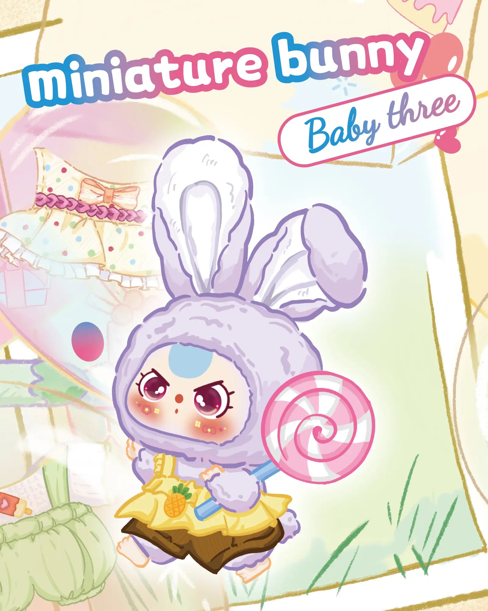 Baby Three Mini Bunny Plush Series Blind Box