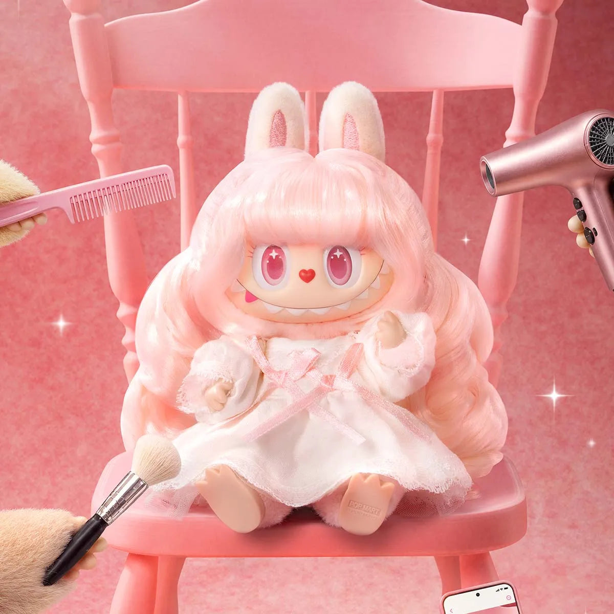 THE MONSTERS Hair Salon Series - Vinyl Plush Pendant Blind Box – Single Blind Box
