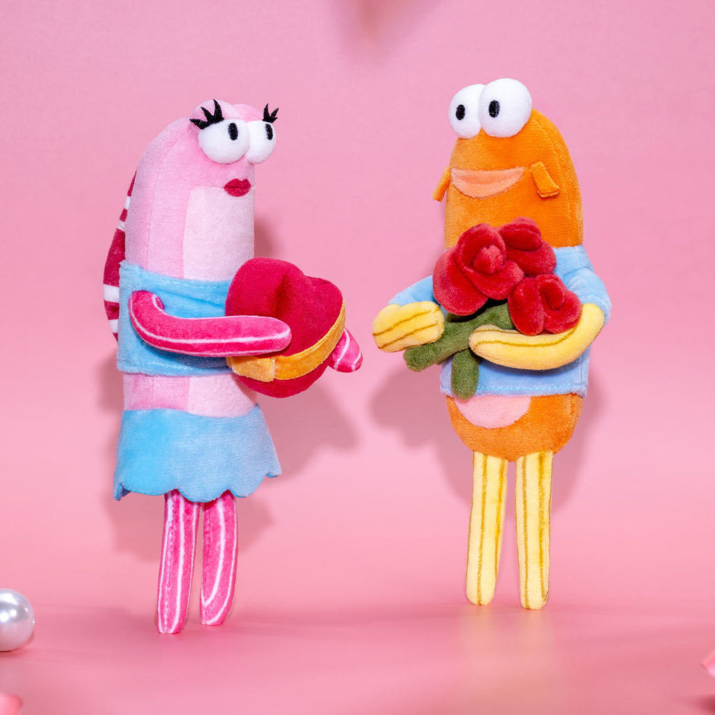 Bikini Bottom Buddies Romantic Fish Series Plush Pendants