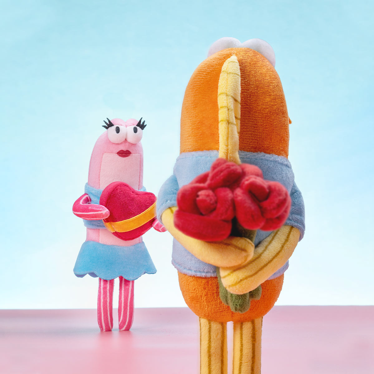 Bikini Bottom Buddies Romantic Fish Series Plush Pendants