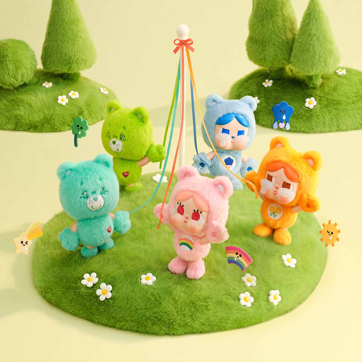 CRYBABY × Care Bears Series Vinyl Plush Pendant Blind Box