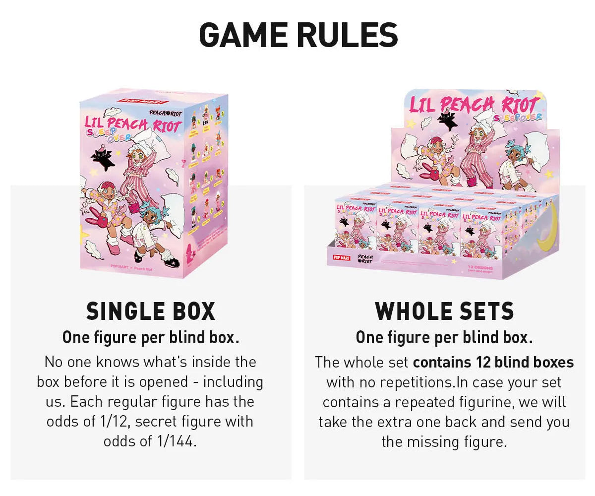 Lil Peach Riot Sleepover Series Figures Blind box