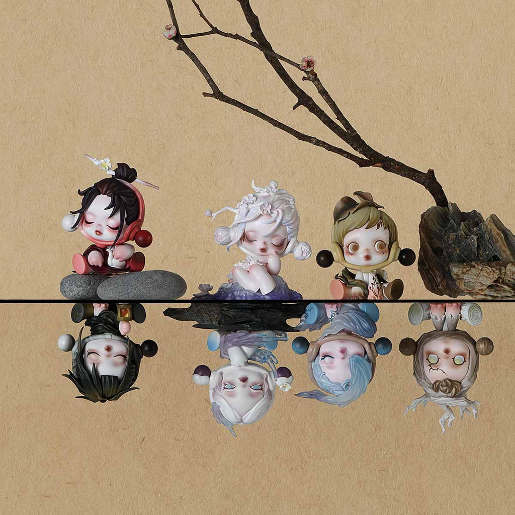SKULLPANDA The Ink Plum Blossom Series Figures - Tiny Boxes