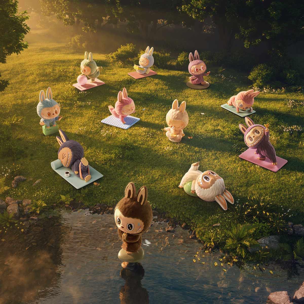 THE MONSTERS Lazy Yoga Figures - Tiny Boxes