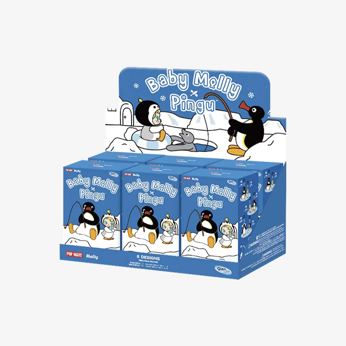 Baby Molly × Pingu Happy Fishing Series-Vinyl Plush Pendant Blind Box - Tiny Boxes