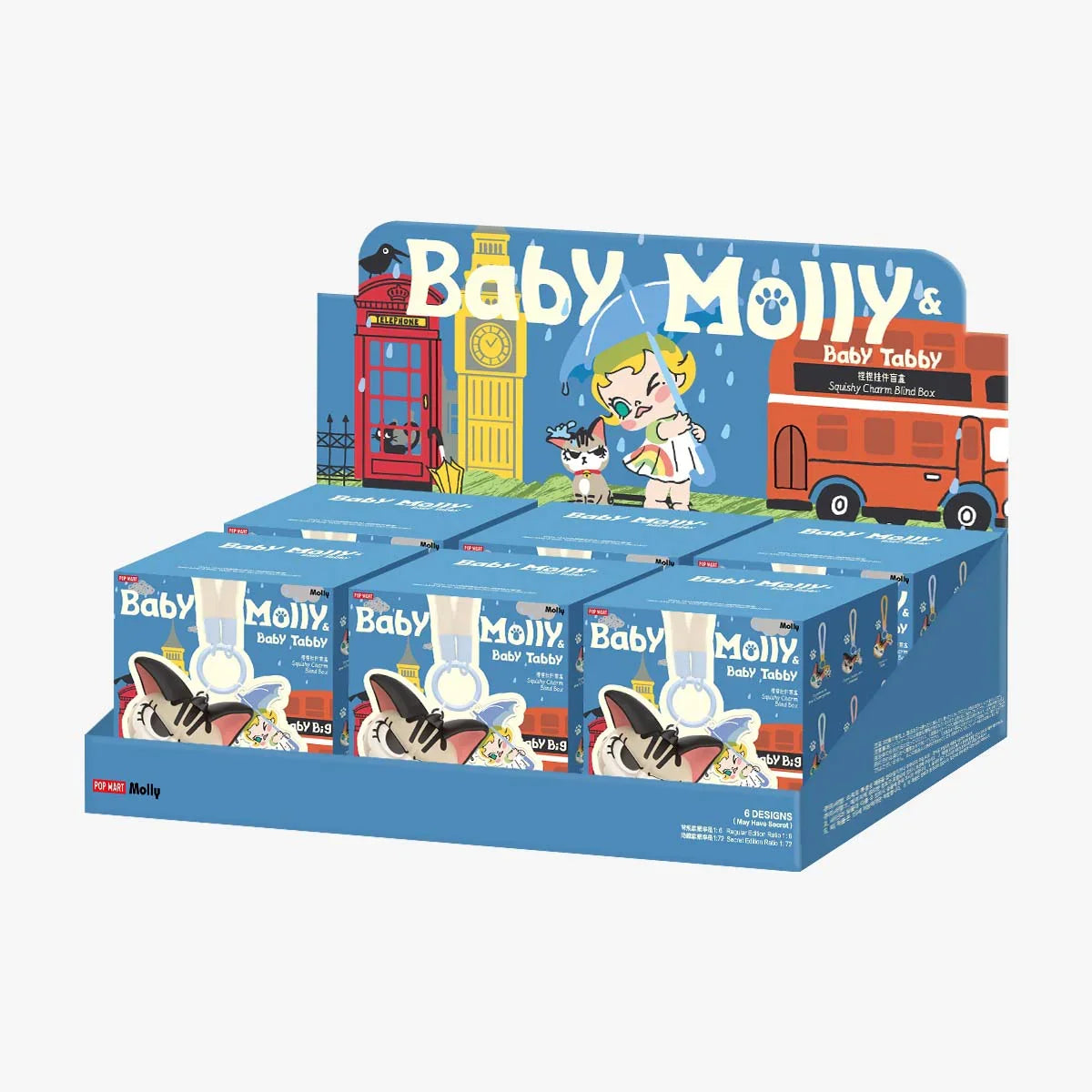 Baby Molly & Baby Tabby Series-Squishy Pendant Blind Box - Tiny Boxes