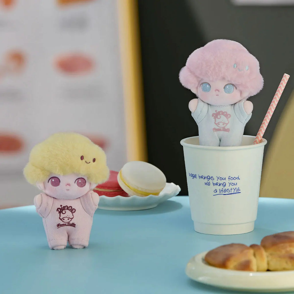 DIMOO Crush on Coffee Series – Soft-Faced Plush Keychain – Single Blind Box