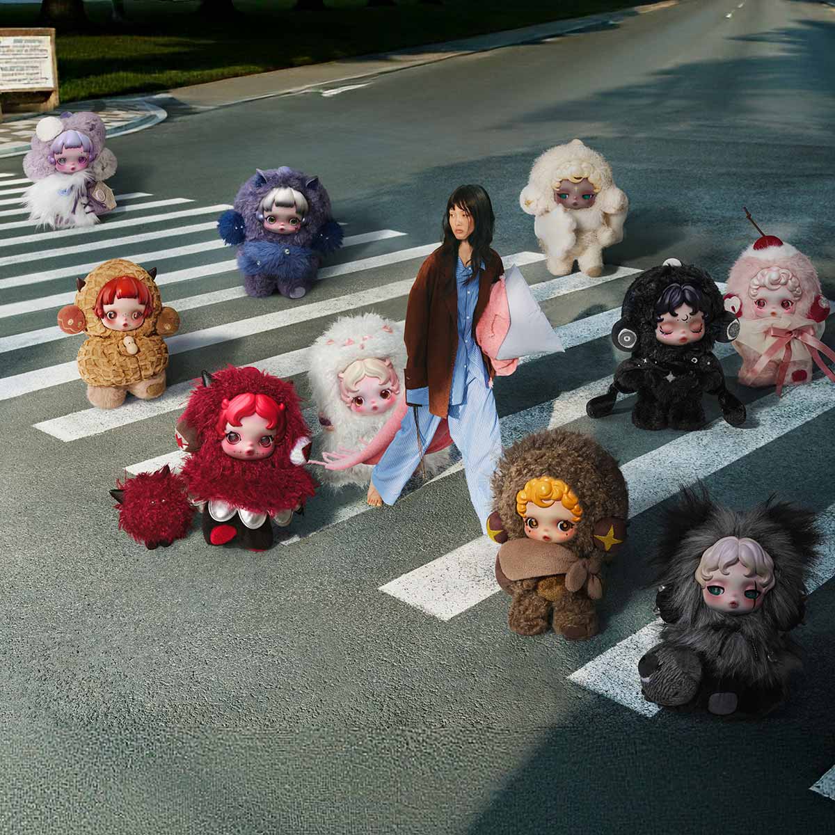 SKULLPANDA You Found Me! Series Plush Doll Pendant | Tiny Boxes