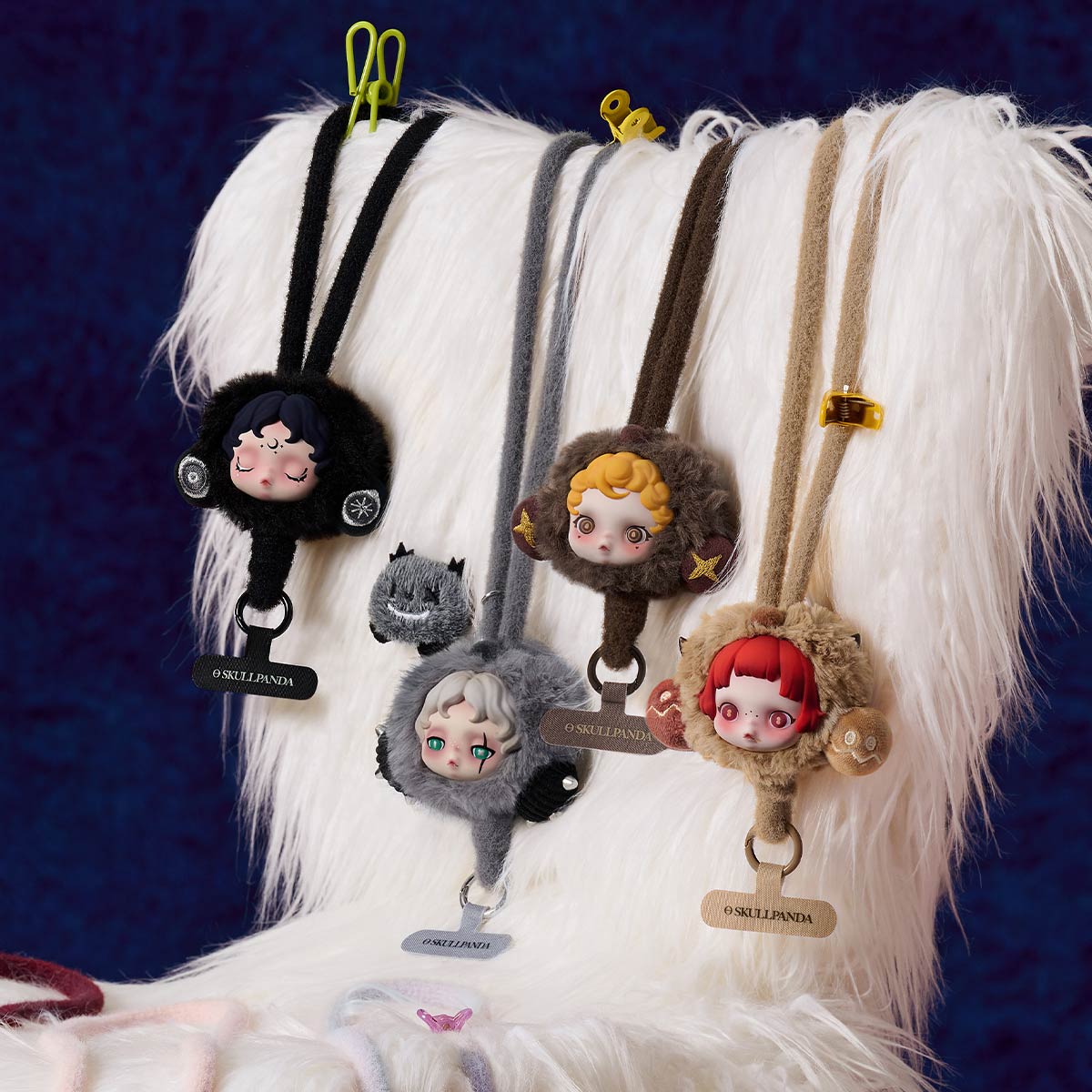 ***Pre-order shipping in 3-4 weeks *** SKULLPANDA You Found Me! Series Phone Lanyard