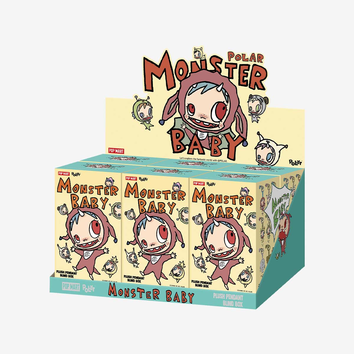 POLAR-Monster Baby Collection Series Plush Pendant Ver.1