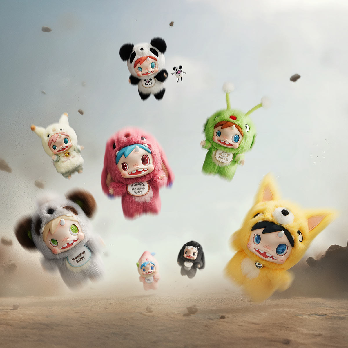 POLAR-Monster Baby Collection Series Plush Pendant Ver.1 – Tiny Boxes