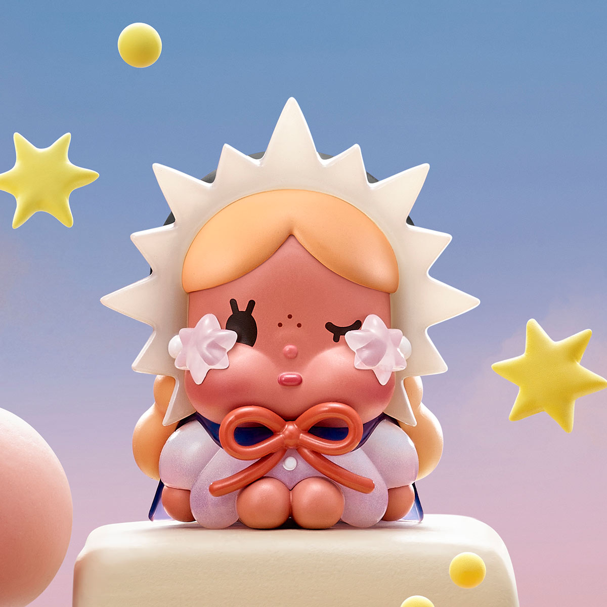POP MART CRYBABY Crying to the Moon Sitting Series Blind Box