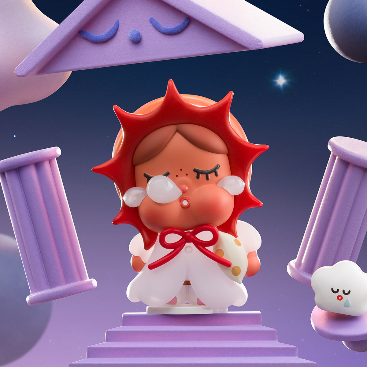 POP MART CRYBABY Crying to the Moon Series Collectible Blind Box Figures