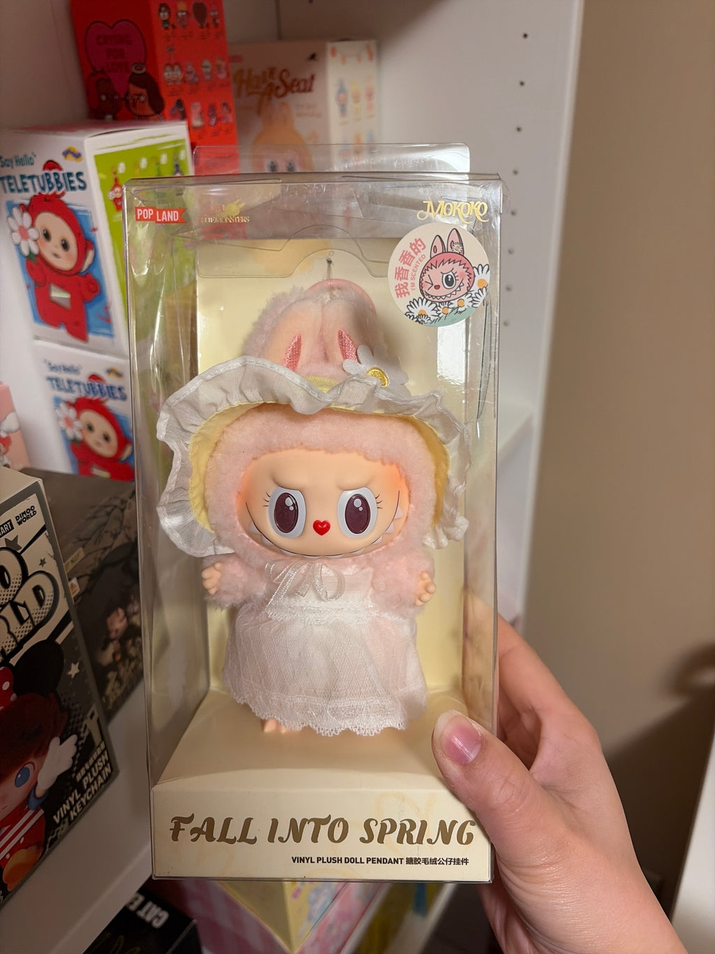 Mokoko Fall Into Spring Vinyl Plush Pendant(Damaged Box/Plush is ok) - Tiny Boxes