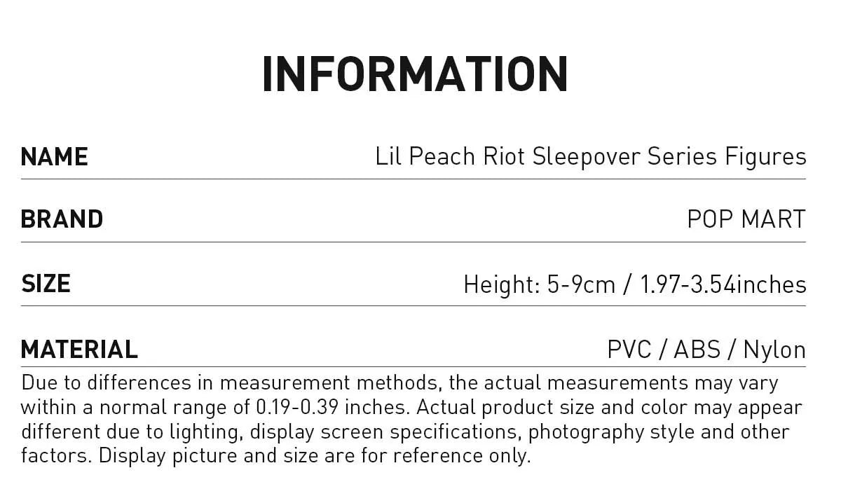 Lil Peach Riot Sleepover Series Figures Blind box
