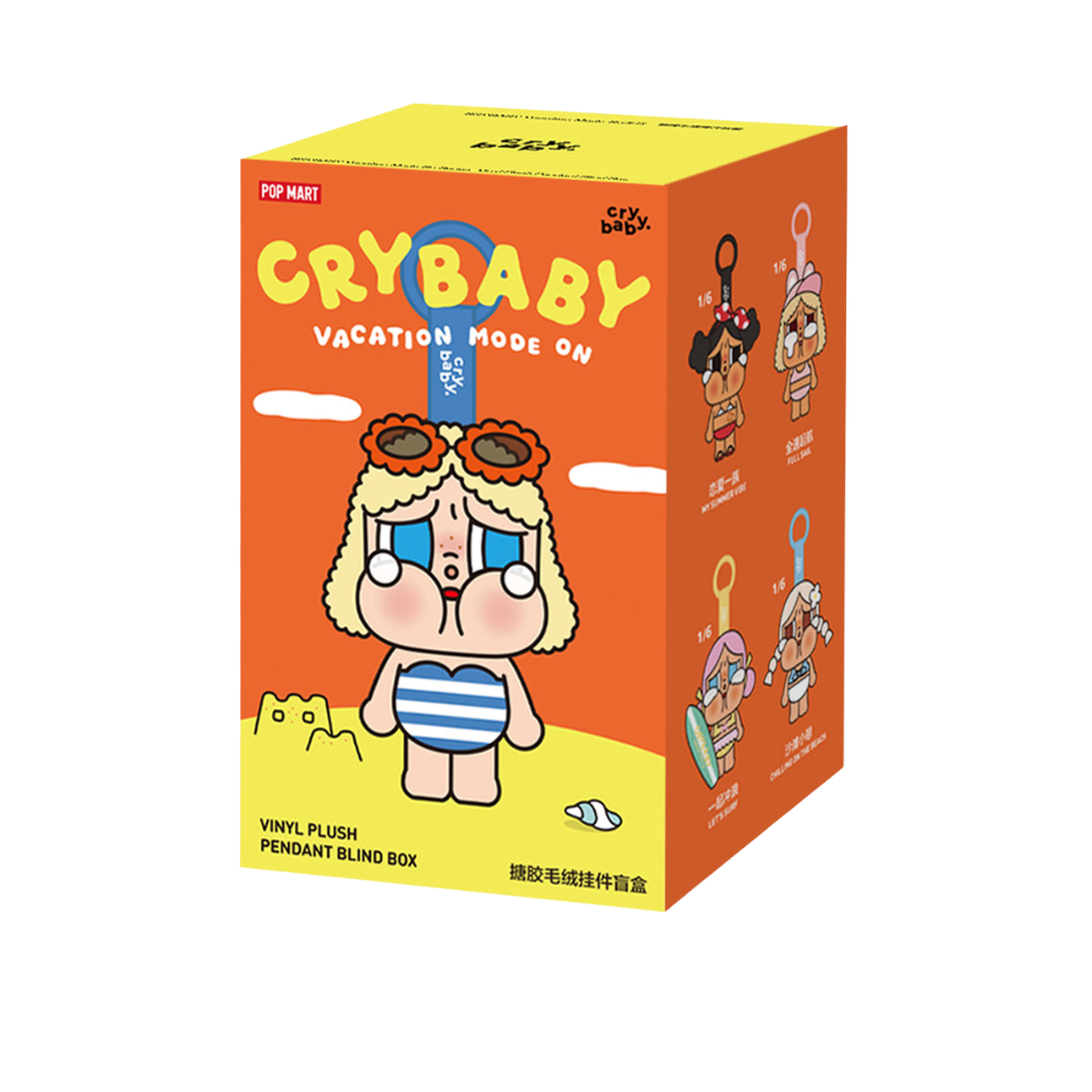 ***Shipping in two weeks*** CRYBABY Vacation Mode On Series-Vinyl Plush Pendant Blind Box