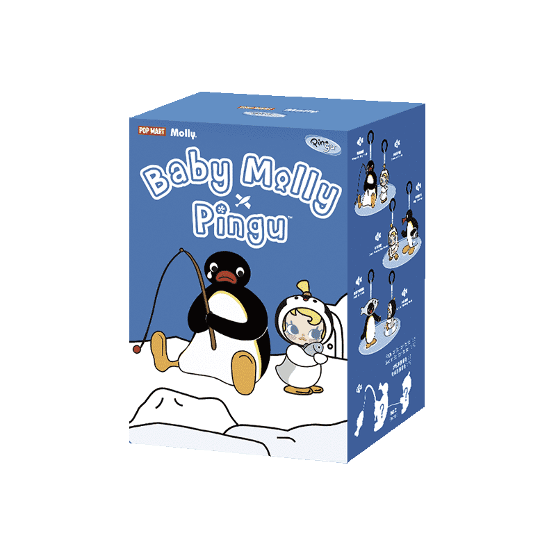 Baby Molly × Pingu Happy Fishing Series-Vinyl Plush Pendant Blind Box