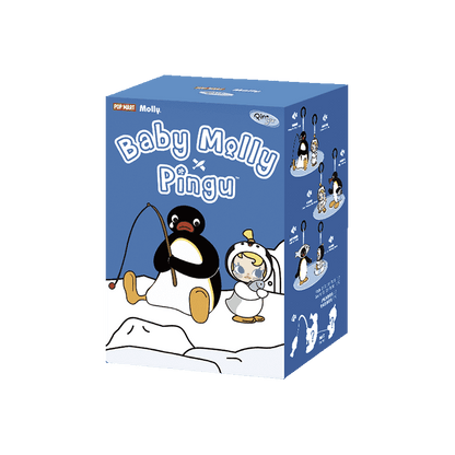 Baby Molly × Pingu Happy Fishing Series-Vinyl Plush Pendant Blind Box