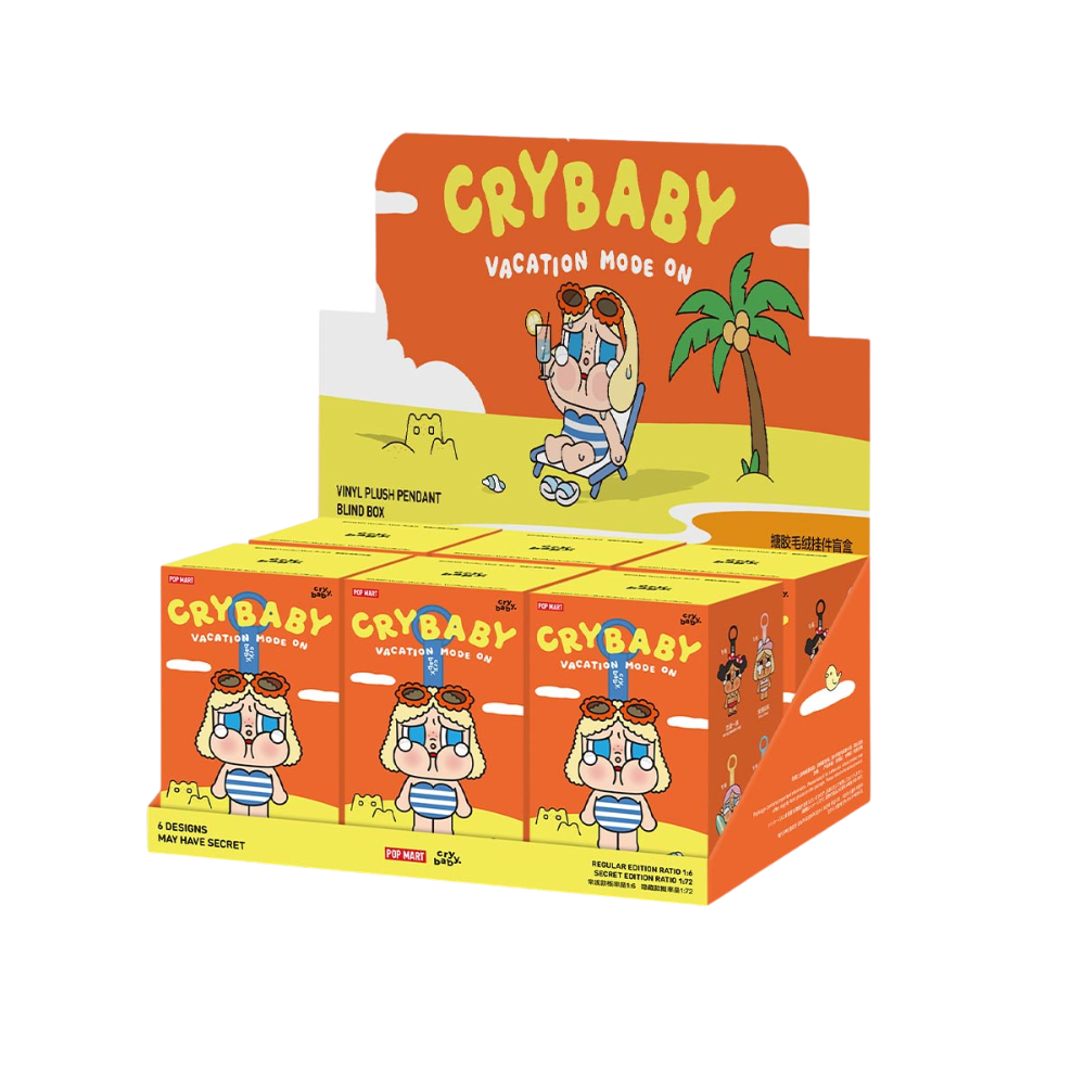 ***Shipping in two weeks*** CRYBABY Vacation Mode On Series-Vinyl Plush Pendant Blind Box