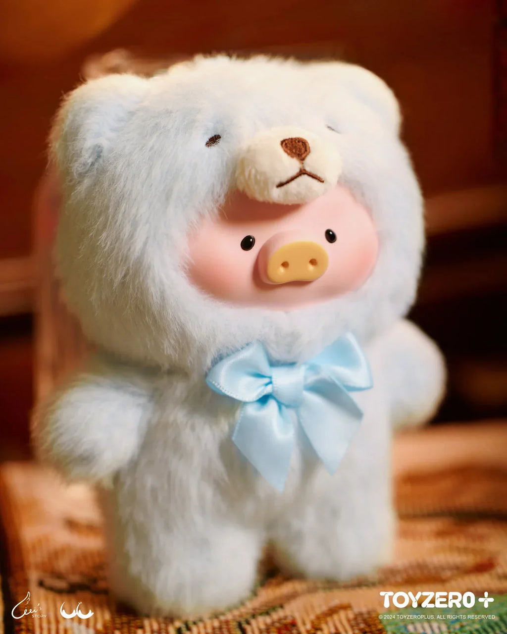 LuLu the Piggy - Vintage Teddy Shop Vinyl Face Keychain Blind Box - Tiny Boxes