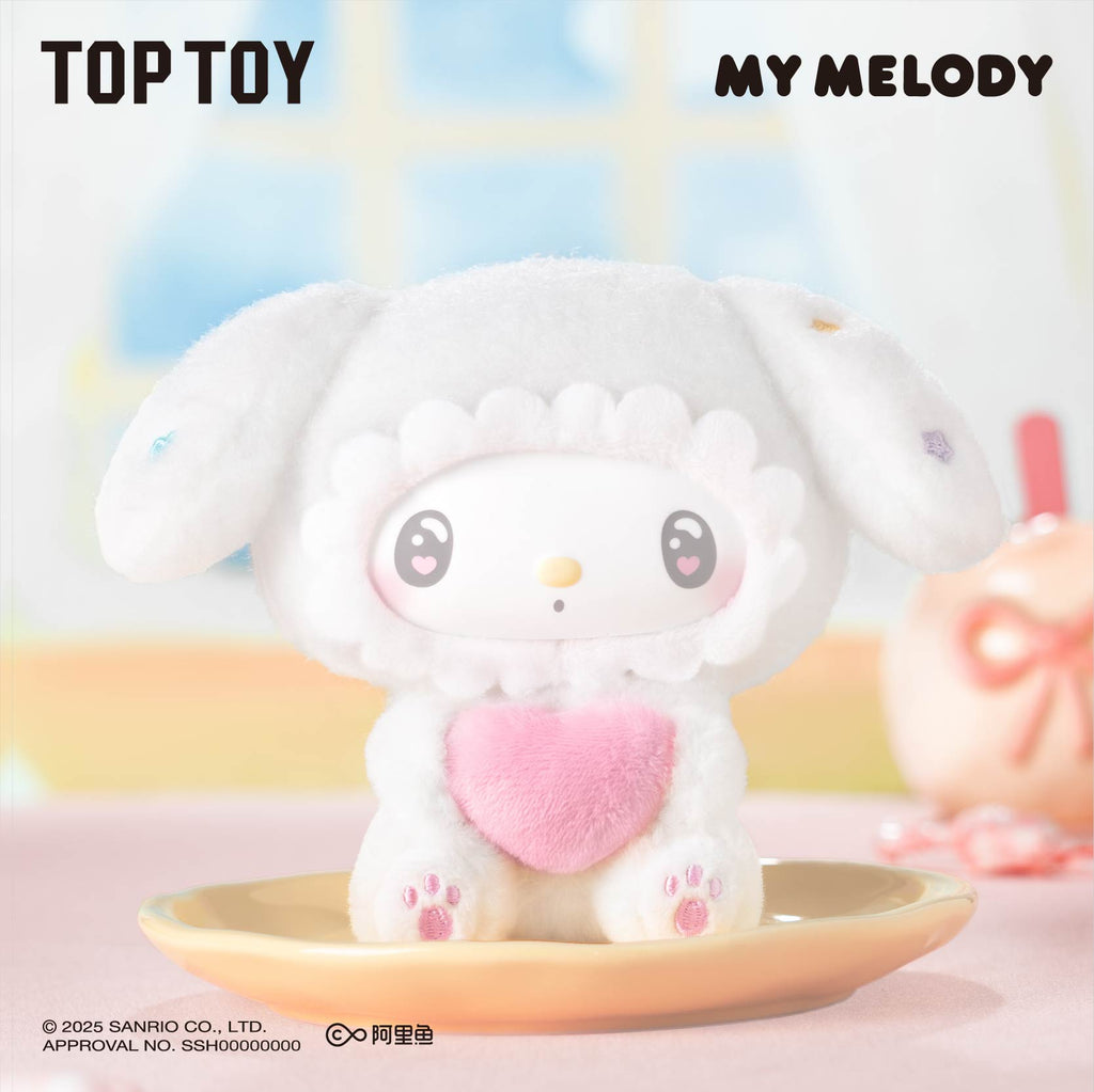 TOP TOY My Melody 50th Anniversary Milk Candy Series Plush Keychains Gift Blind Box
