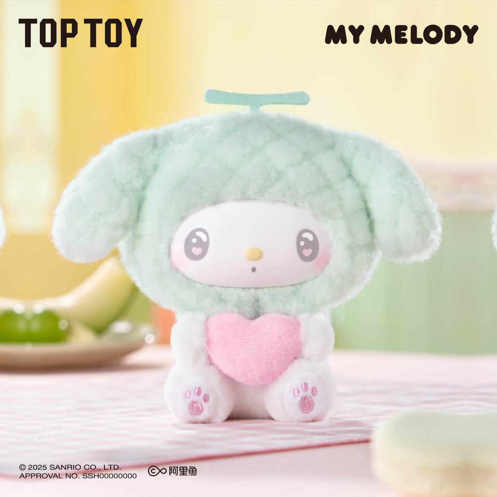 TOP TOY My Melody 50th Anniversary Milk Candy Series Plush Keychains Gift Blind Box