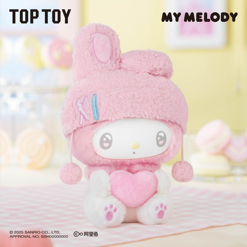 TOP TOY My Melody 50th Anniversary Milk Candy Series Plush Keychains Gift Blind Box