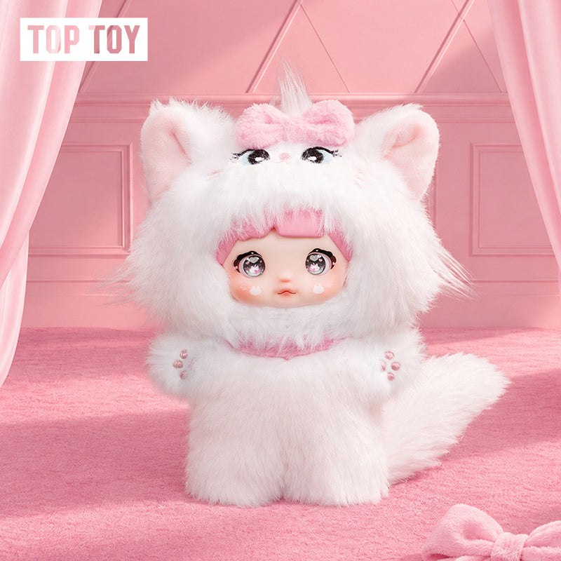 Nommi × Disney Dreamy Cat Tales Marie plush doll close-up