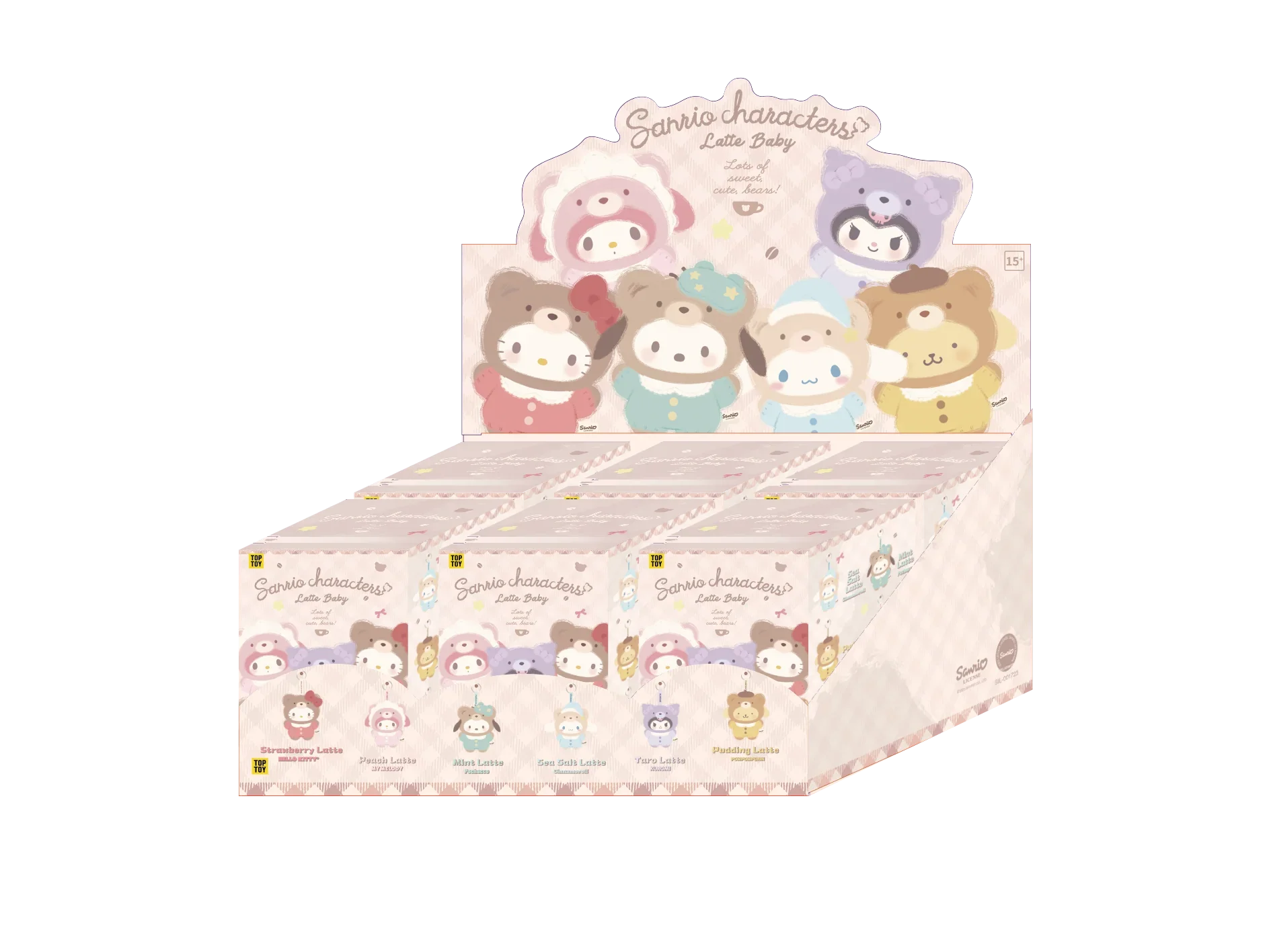 TOP TOY Latte Baby Vinyl Plush Keychains Gift Blind Box