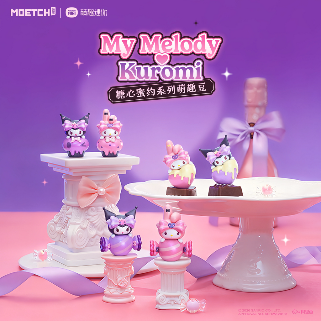 My Melody & Kuromi Sweetheart's Secret Promise Series Moetch Bean – Single Blind Bag