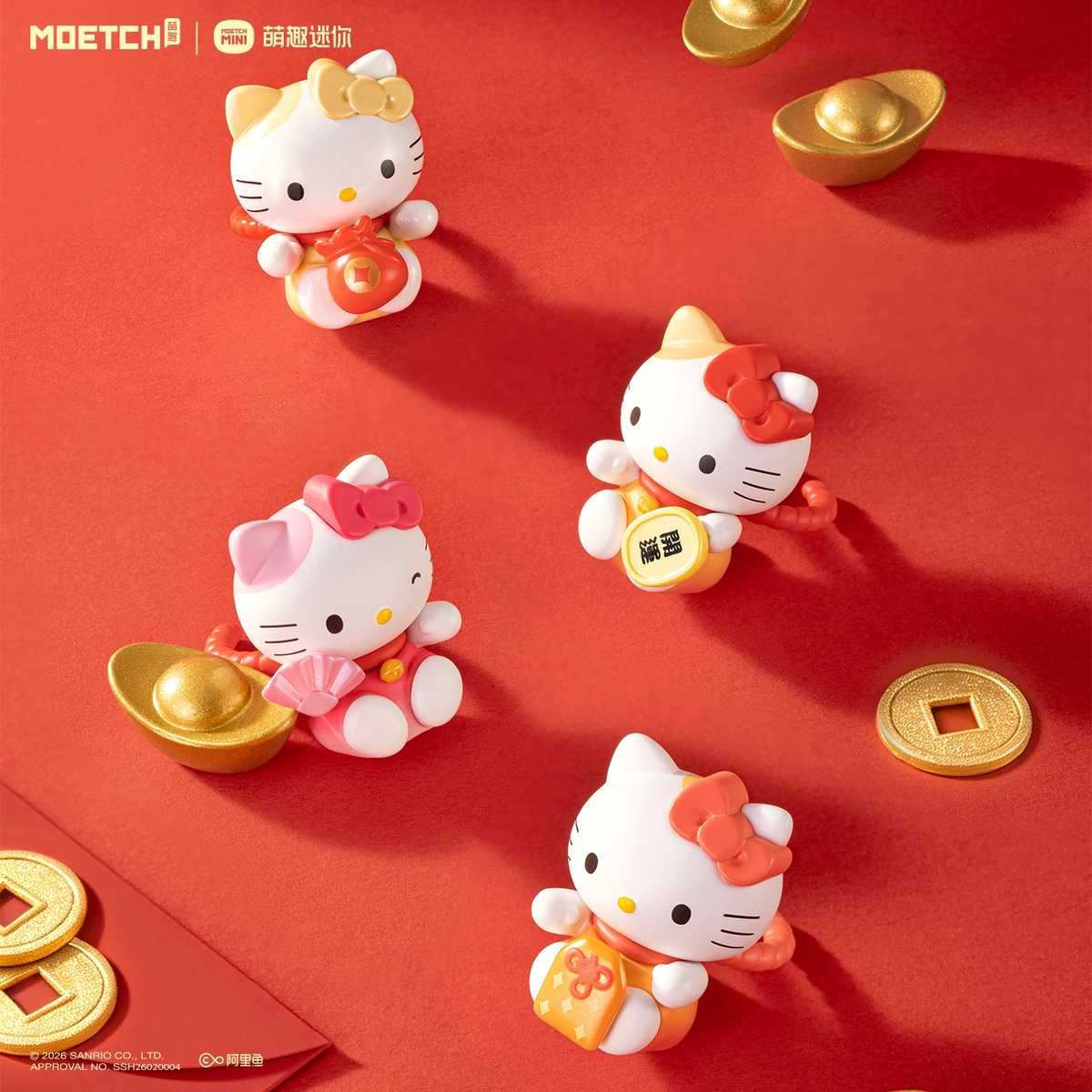 Hello Kitty Style Lucky Meow Meow Series Moetch Bean – Single Blind Bag