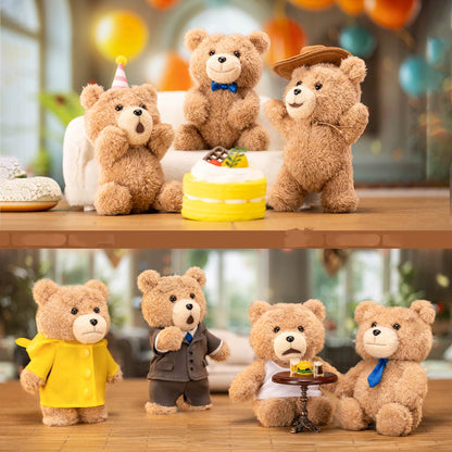 Ted2 Teddy Bear Action Plush Pendant Blind Box - Tiny Boxes