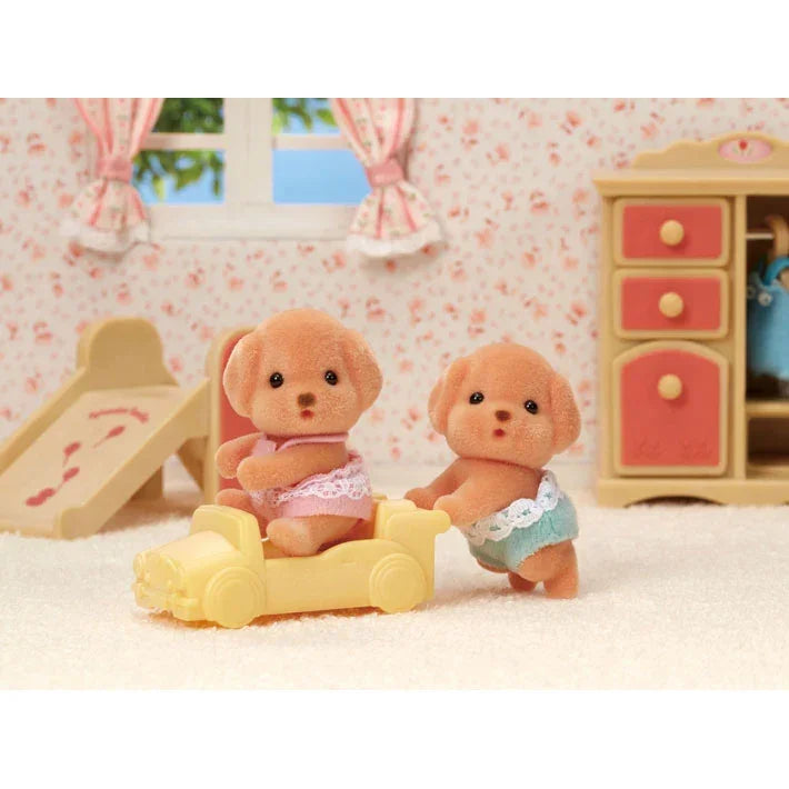 Calico Critters Toy Poodle Twins - Tiny Boxes