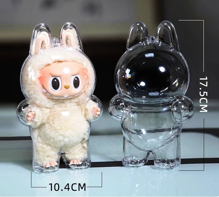 Clear protective case for Labubu The Monsters Tasty Macaron - Tiny Boxes