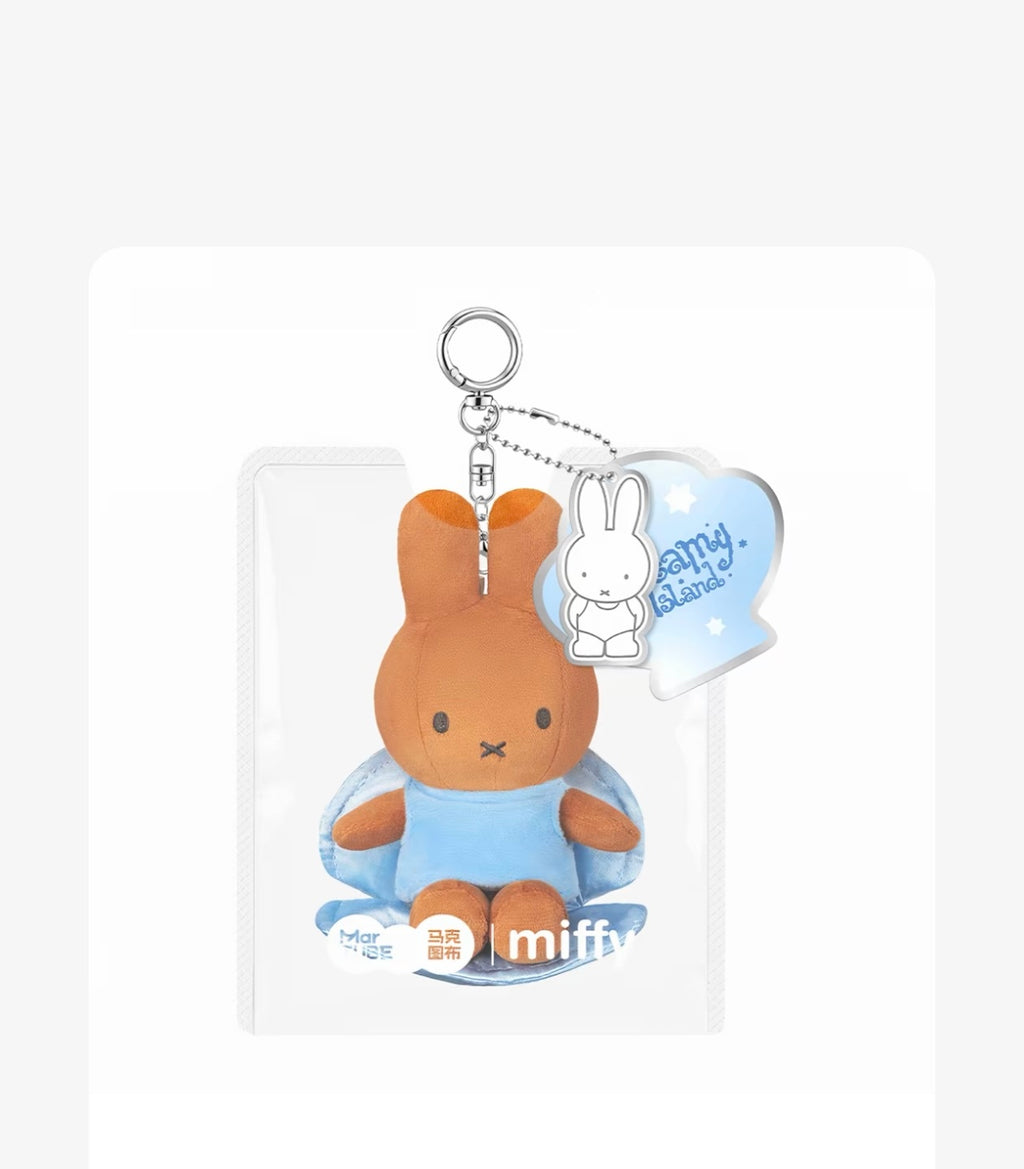 [Pre-order]Miffy Dreamy Island Series Plush Keychain – Seaside Holiday