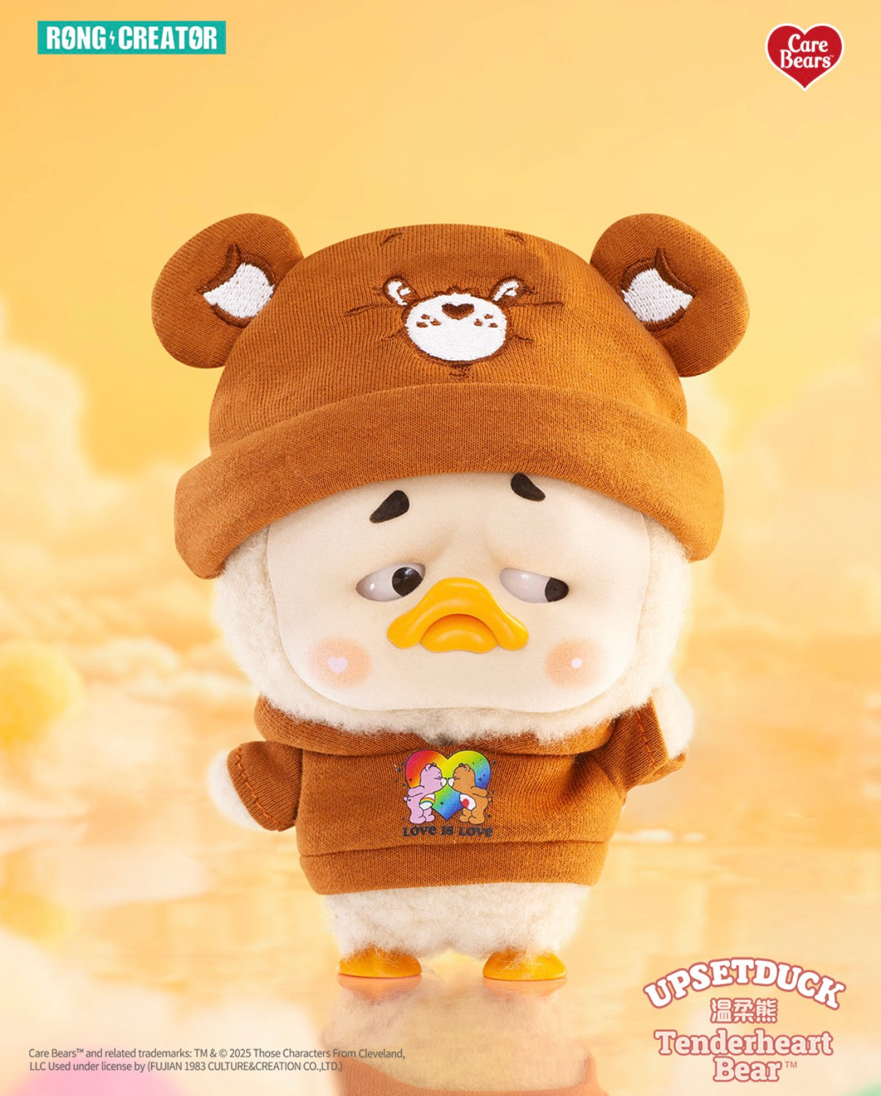 ***Pre-order*** Care Bears x Upset Duck Be Rainbow Duck Plush Keychain Blind box