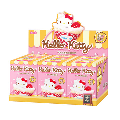 Hello Kitty Afternoon Tea-Themed Plush Keychain Aromatherapy Pendant Blind Box - Tiny Boxes