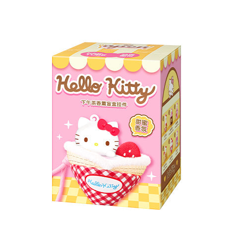 ***Pre-order***Hello Kitty Afternoon Tea-Themed Plush Keychain Aromatherapy Pendant Blind Box