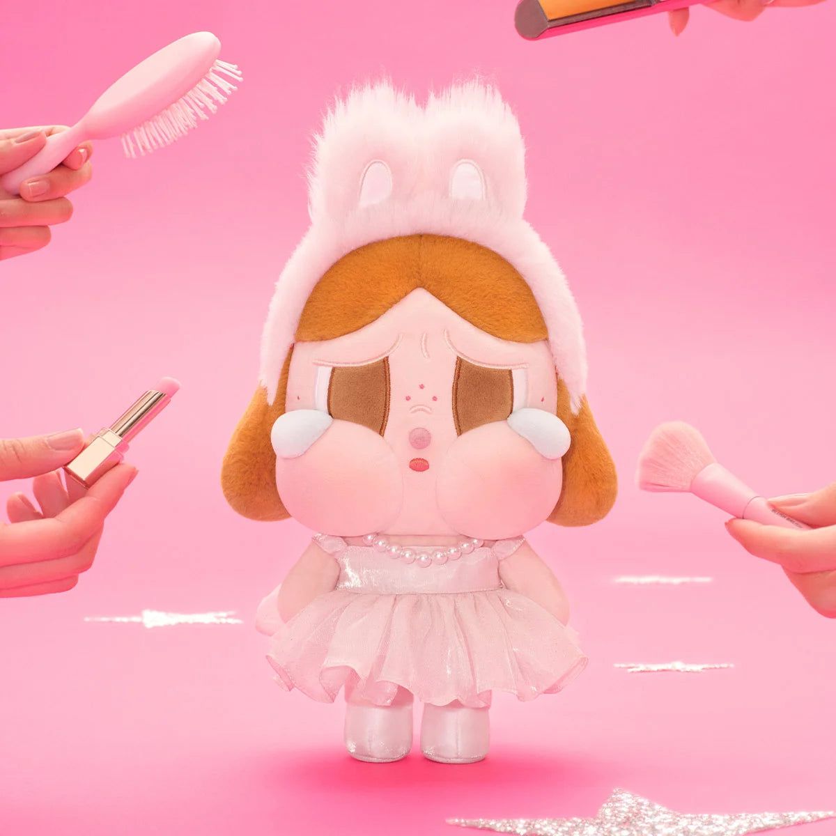 ***Pre-order***CRYBABY SHINY SHINY SERIES-Plush Doll - Pink