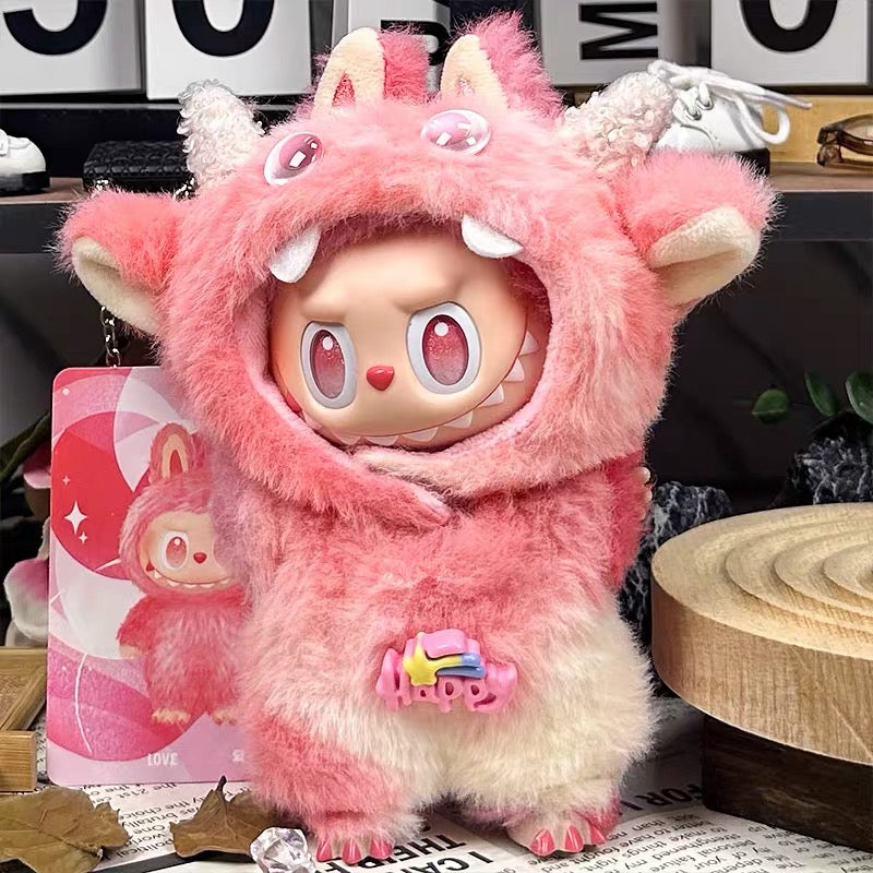 Doll Clothes/Outfit for Labubu Have a seat/Macaron/Big into energy