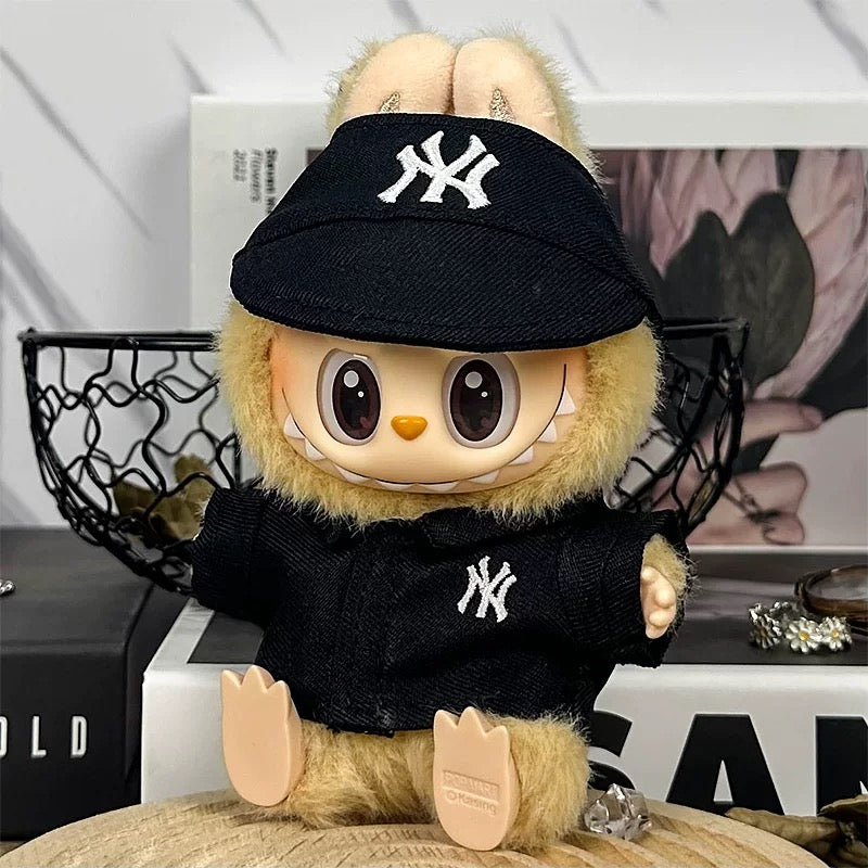 Baseball Doll Clothes/Outfit for Labubu Have a seat/Macaron/Big into energy