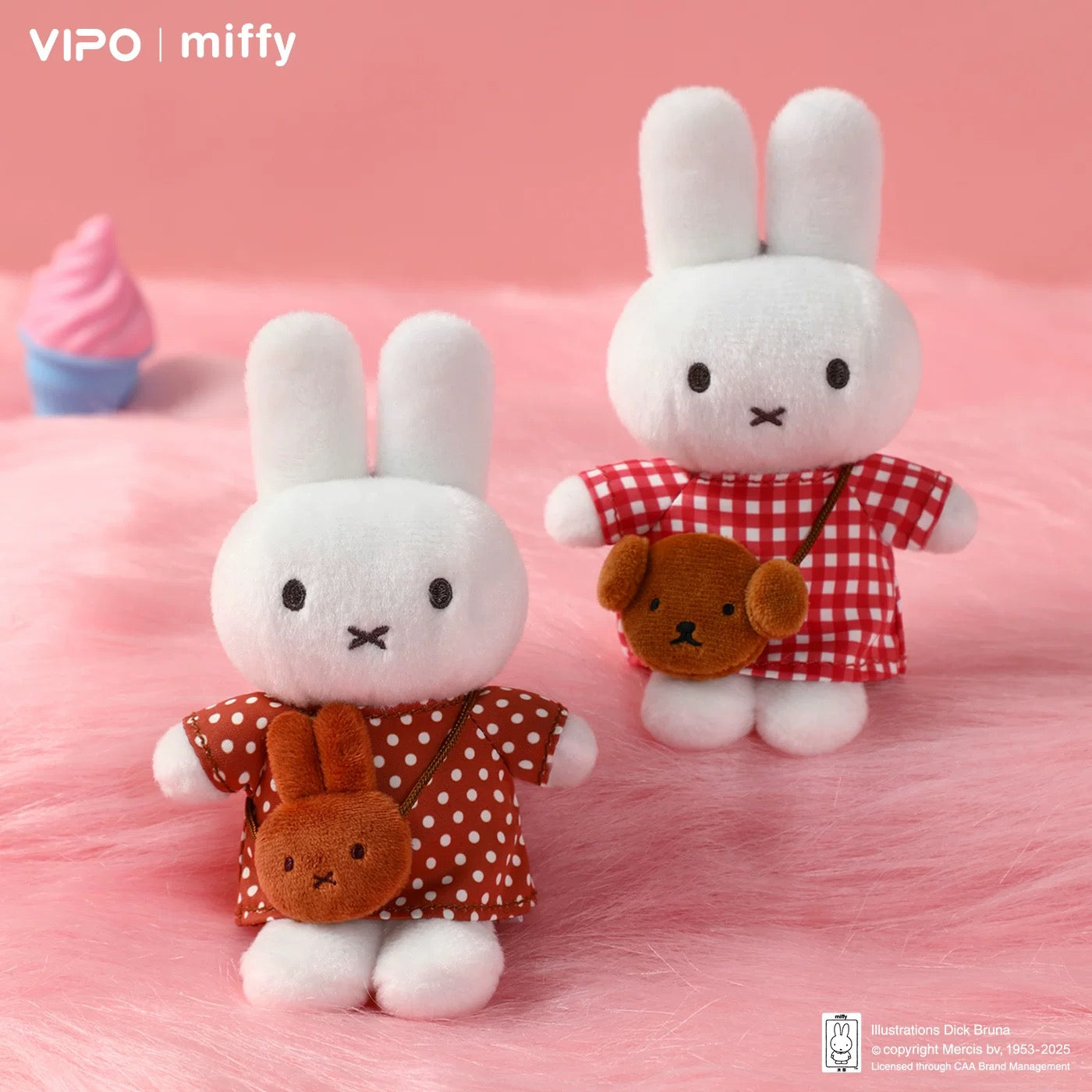 Vipo x Miffy Mini Bag Series Plush Keychain