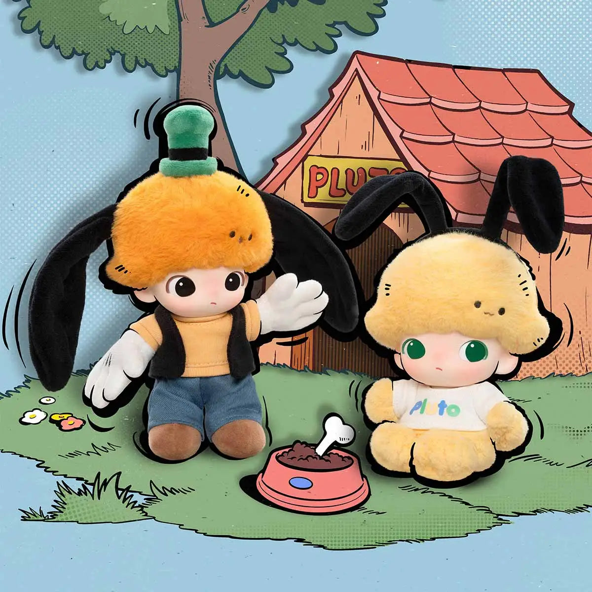 DIMOO WORLD × DISNEY Series-Vinyl Plush Keychain Blind Box