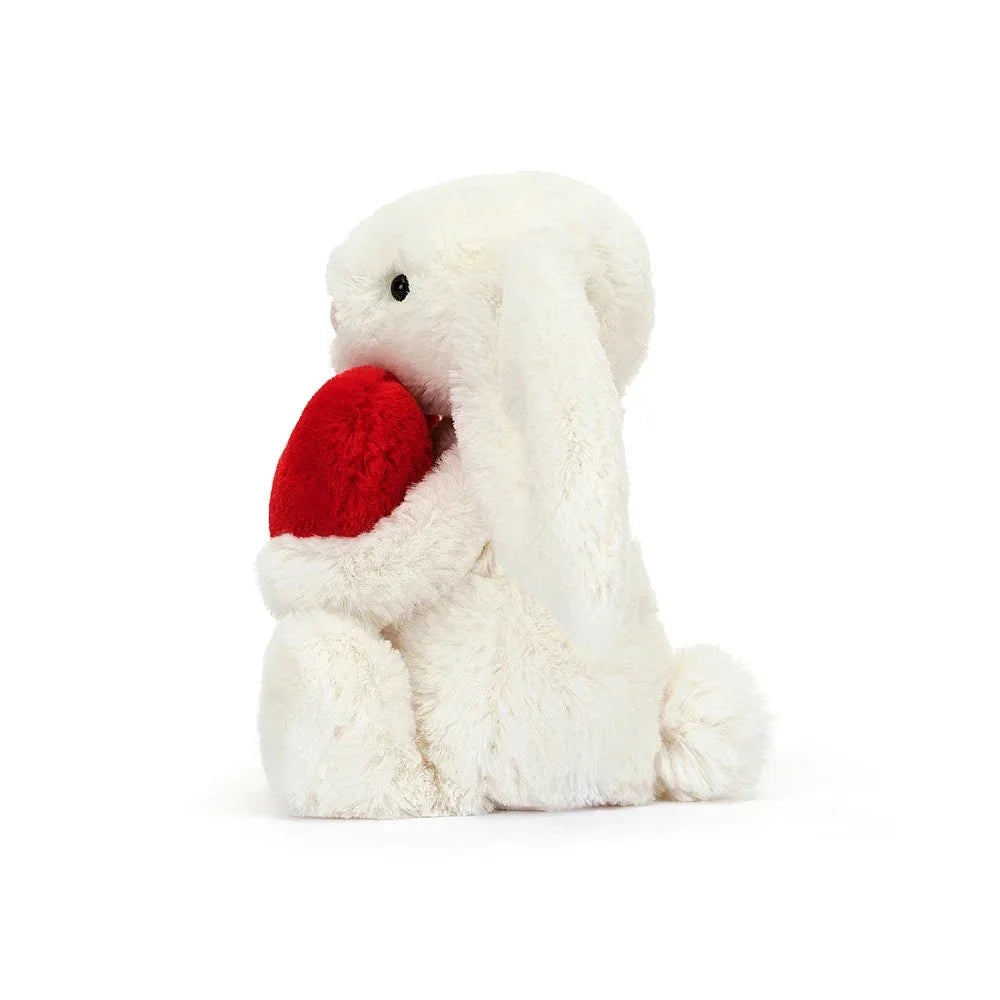 Jellycat Bashful Red Love Heart Bunny - Tiny Boxes