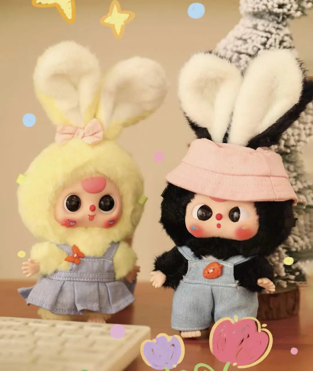Baby Three Macaron Cute Bunny Plush Series Blind Box