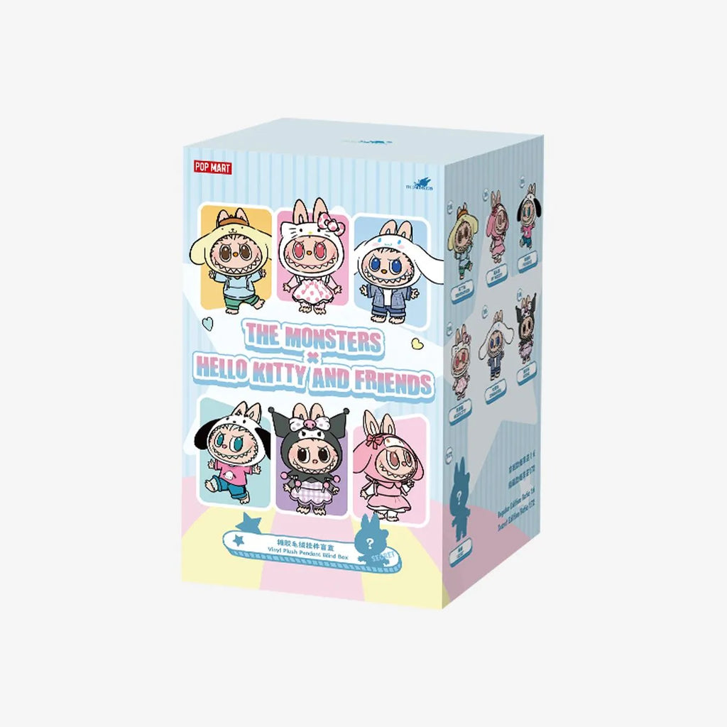 **Shipping in two weeks**THE MONSTERS × Hello Kitty and Friends Series-Vinyl Plush Pendant Blind Box(Exclude from discounts) - Tiny Boxes